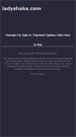 Mobile Screenshot of ladyshake.com